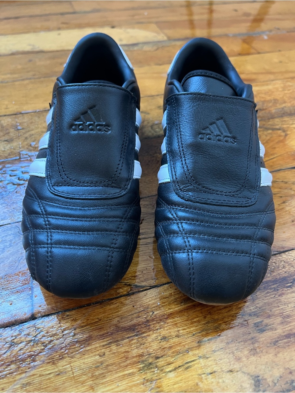 adidas Black Espadrilles with White Stripes Women’s Slip-On Shoes
